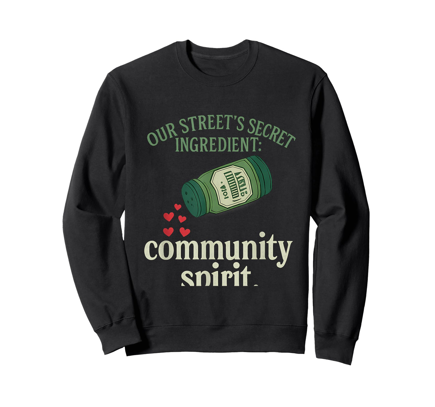 Community Pride Spice Jar Hearts Design T-Shirt