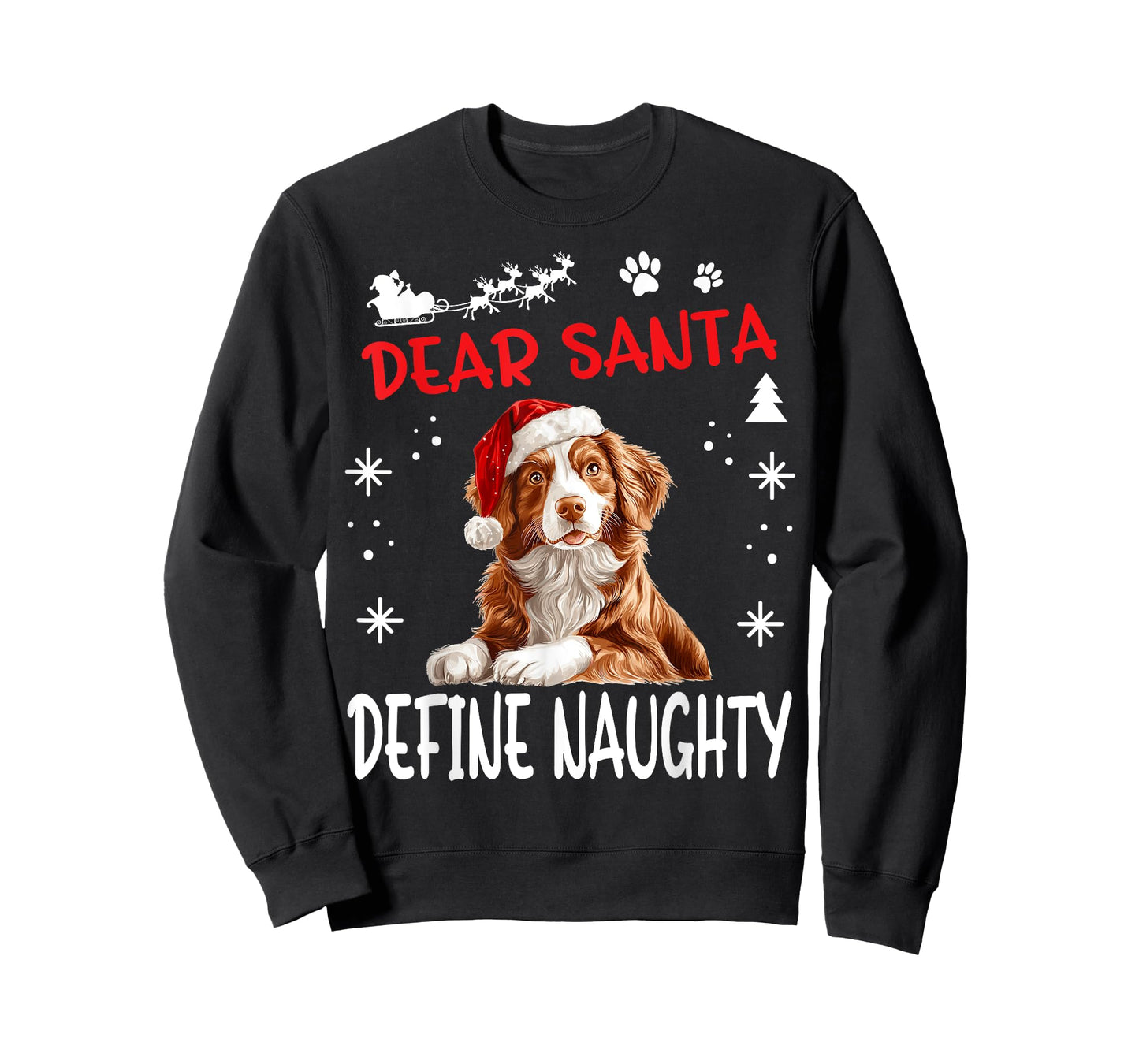 Cute Nova Scotia Duck Tolling Retriever Dog Christmas Dear T-Shirt
