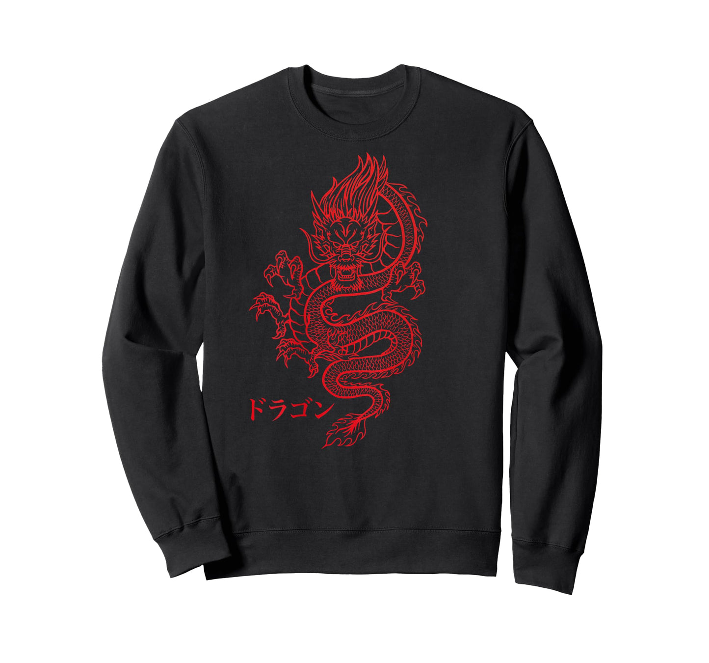 Dragon with Japanese characters on the back Kanji Aesthetic T-Shirt
