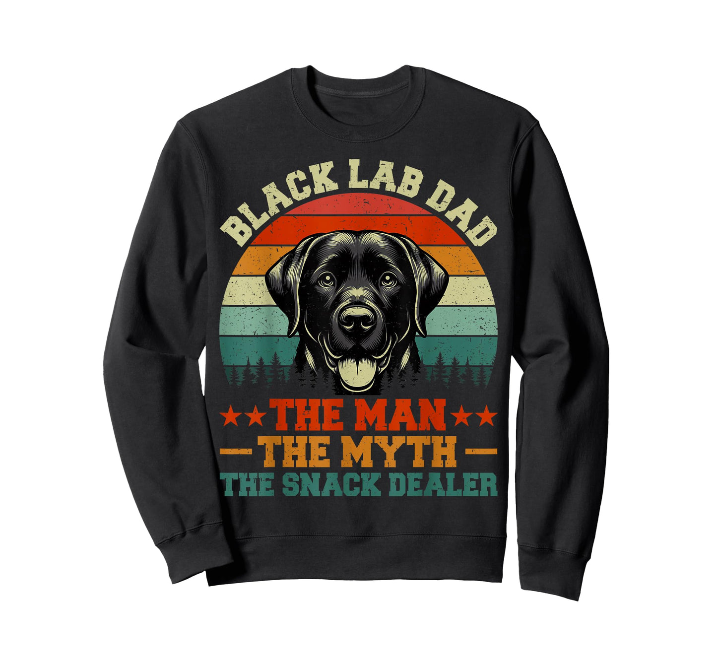 Black Labrador Retriever Dad Black Lab Dad T-Shirt