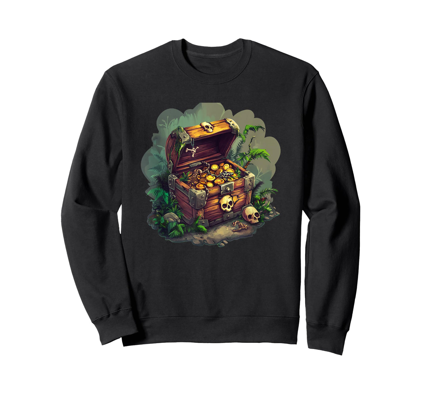Buried Pirate Chest Awaiting Your Treasure Hunt T-Shirt