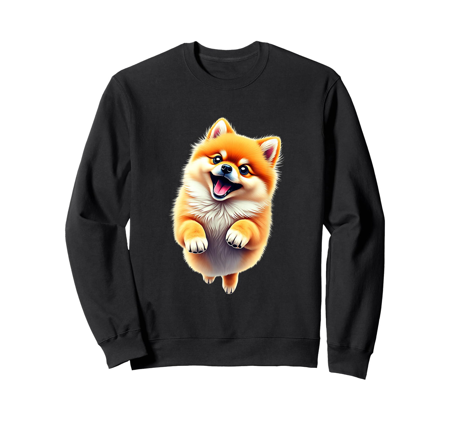 Pomeranian Dog Lovers Jumping Design Cute Funny Pomeranian T-Shirt