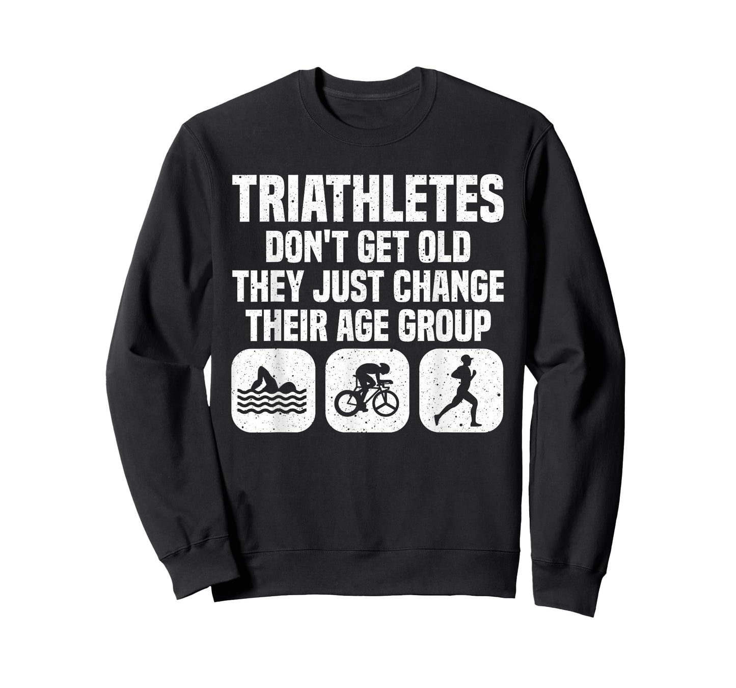 Funny Triathlon Design Men Women Triathletes Swim Bike Run T-Shirt