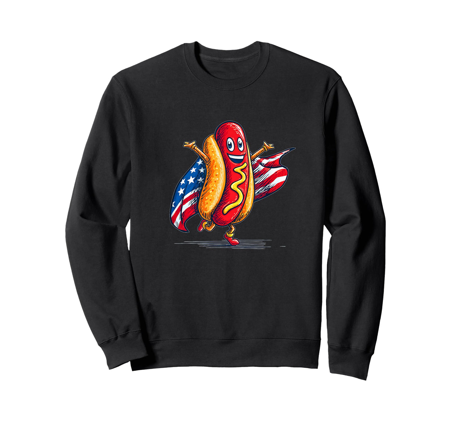 Awesome Hotdog in US Colors Costume T-Shirt