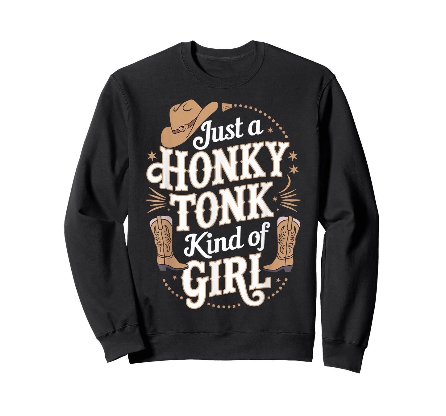 Honky Tonk Kind Of Girl Western Farm Musician Honky Tonk T-Shirt