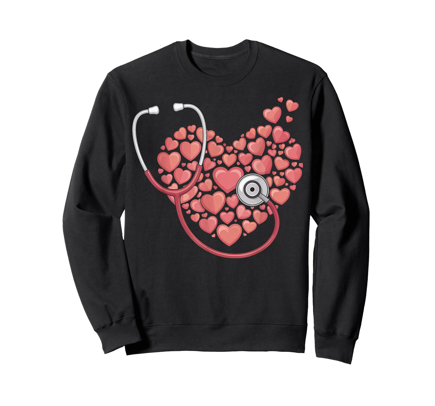 Stethoscope Heart Nurse Hospital Medical Gifts for Men Women T-Shirt
