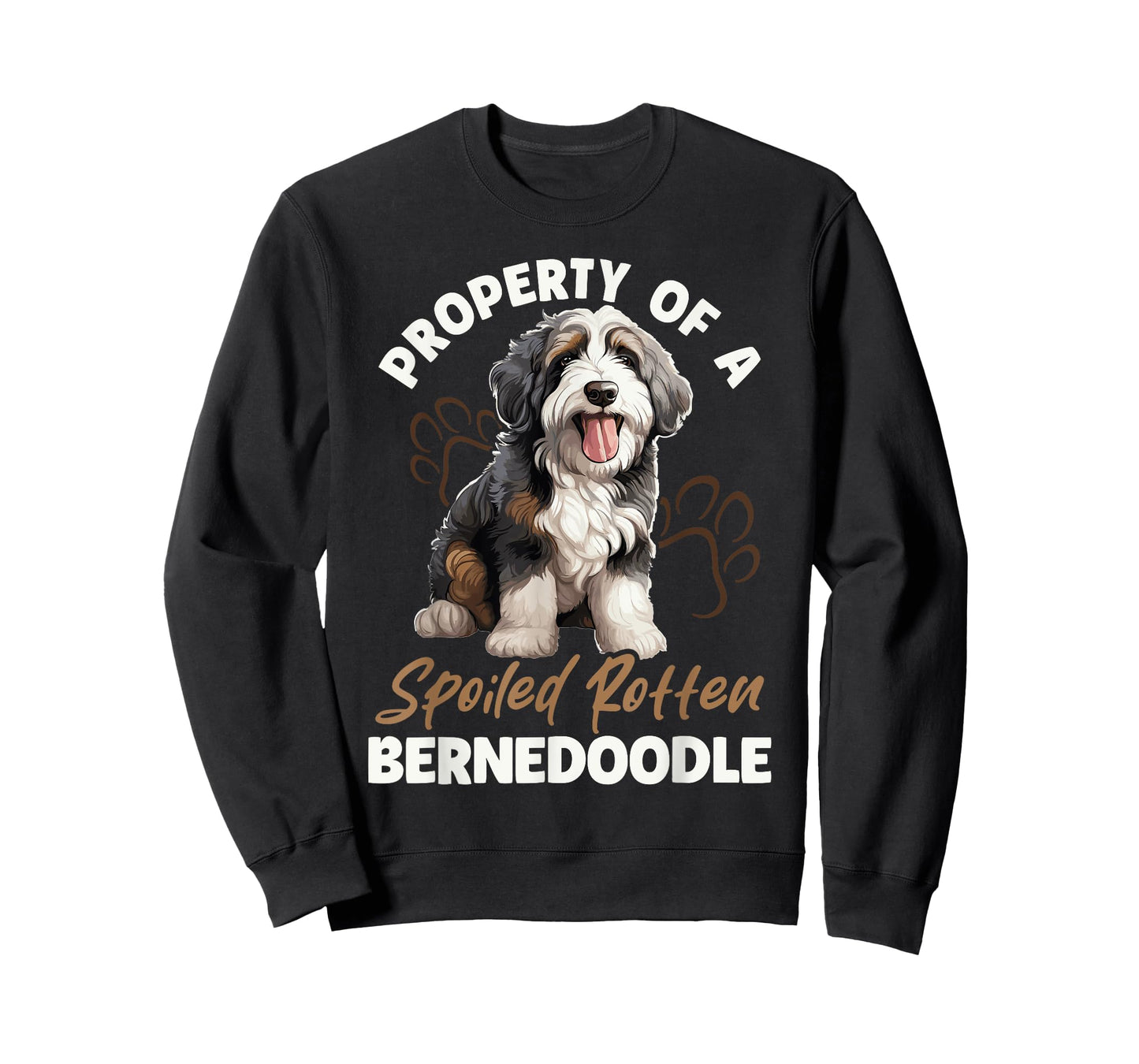 Bernedoodle Dog Breed Pet Property of a spoiled rotten T-Shirt for Men Women Kids