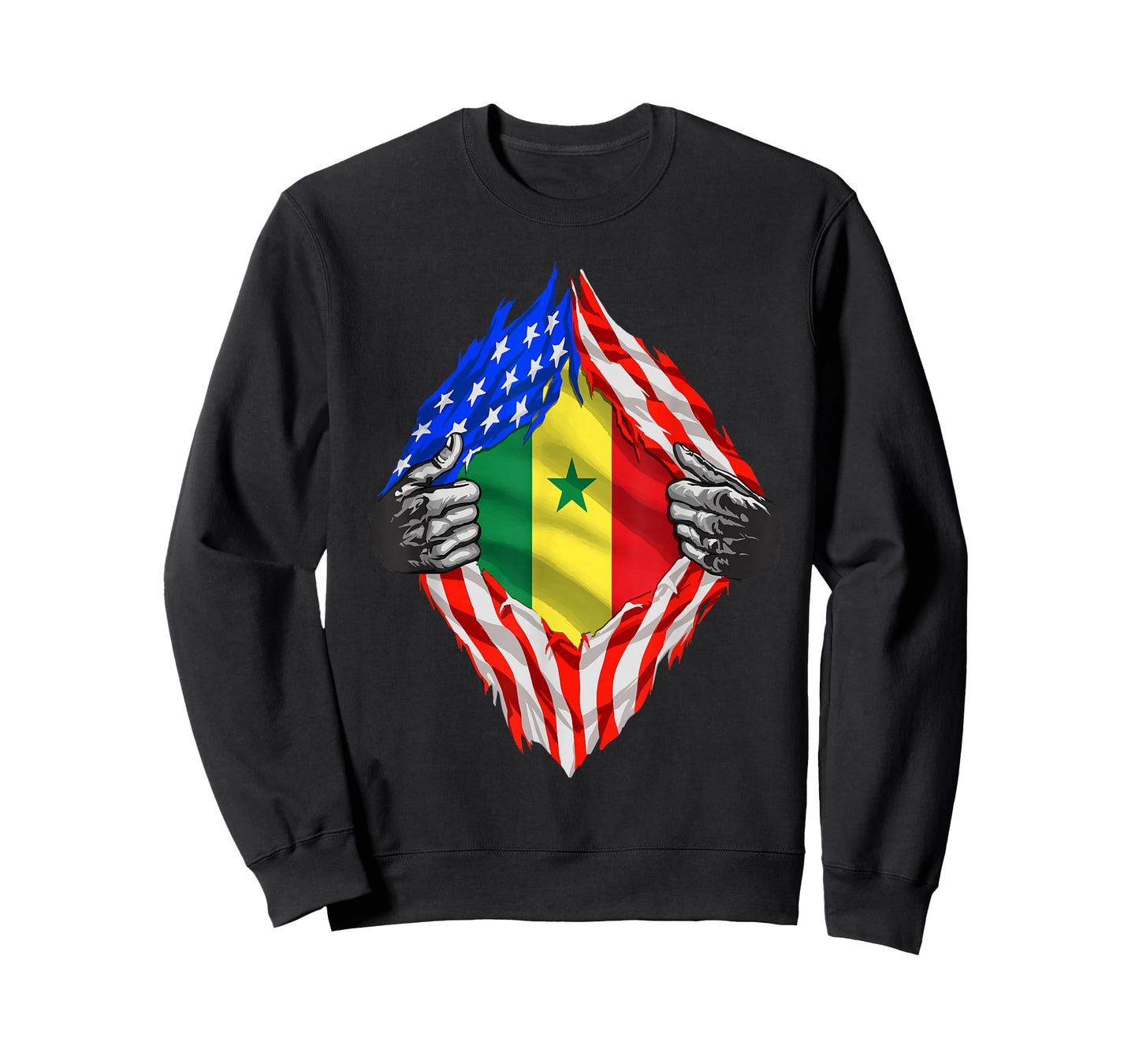 Senegal T-shirt USA Senegal Flag Senegalese American Roots T-Shirt