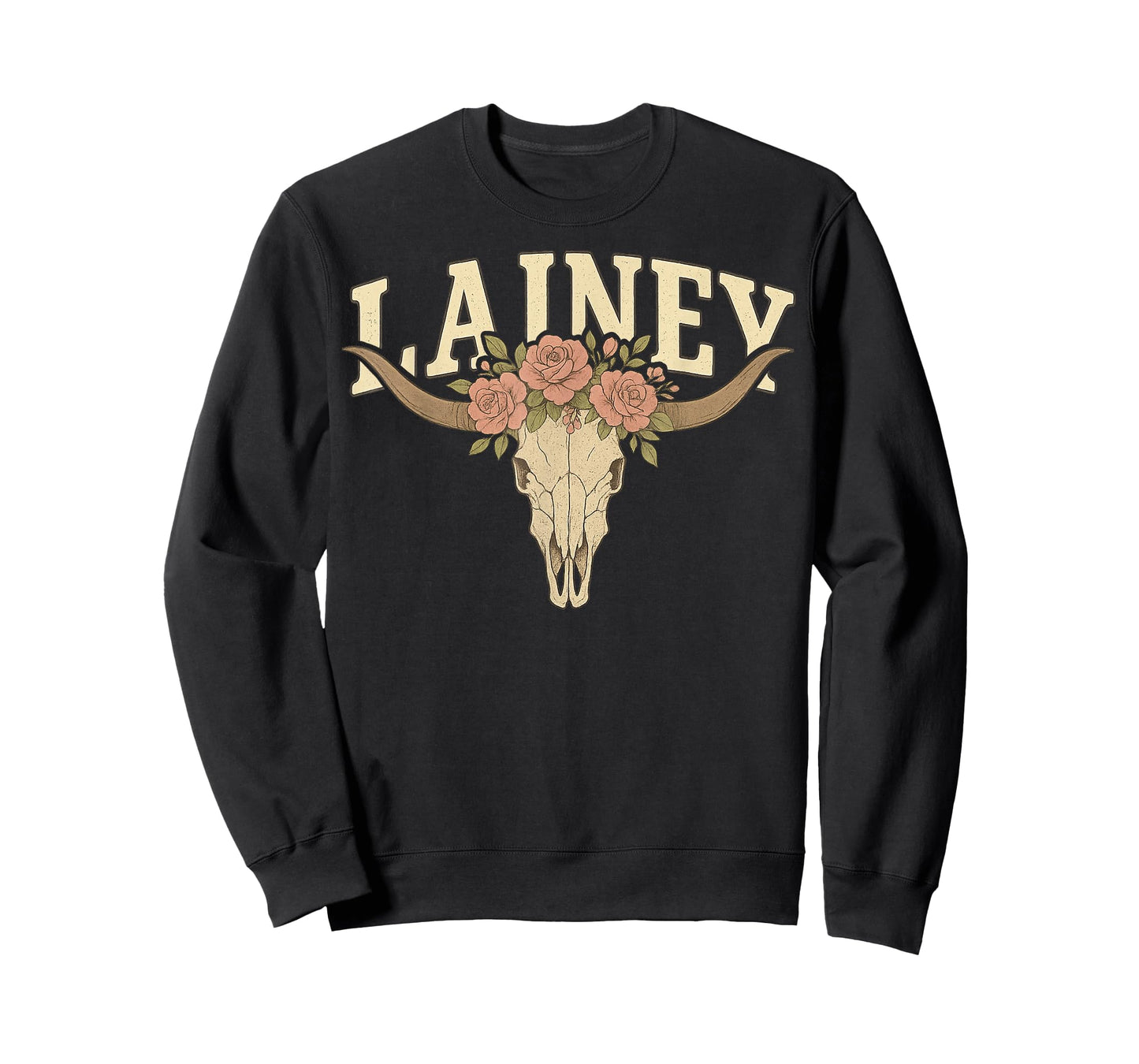 Lainey Name Bull Skull Apparel for Men Women Kid Boy Girl T-Shirt