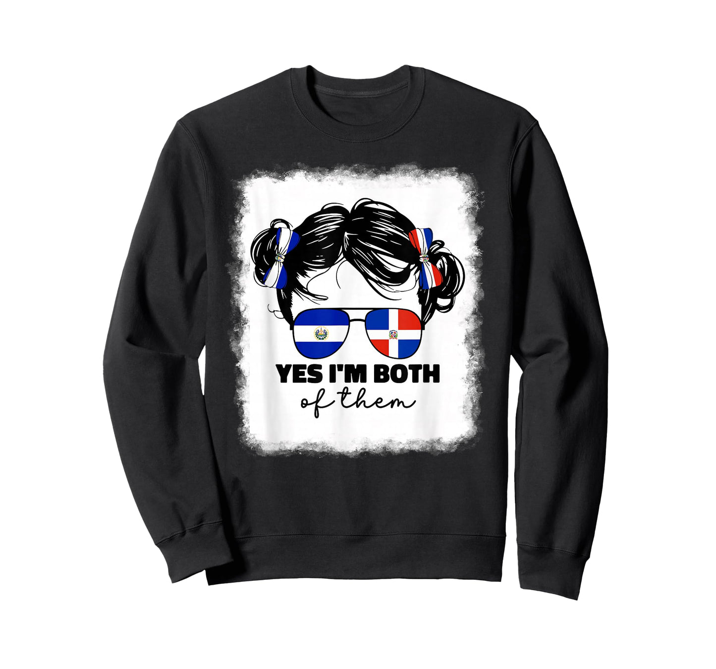 Half Dominican And Salvadorian El Salvador Flag Kids Girls T-Shirt