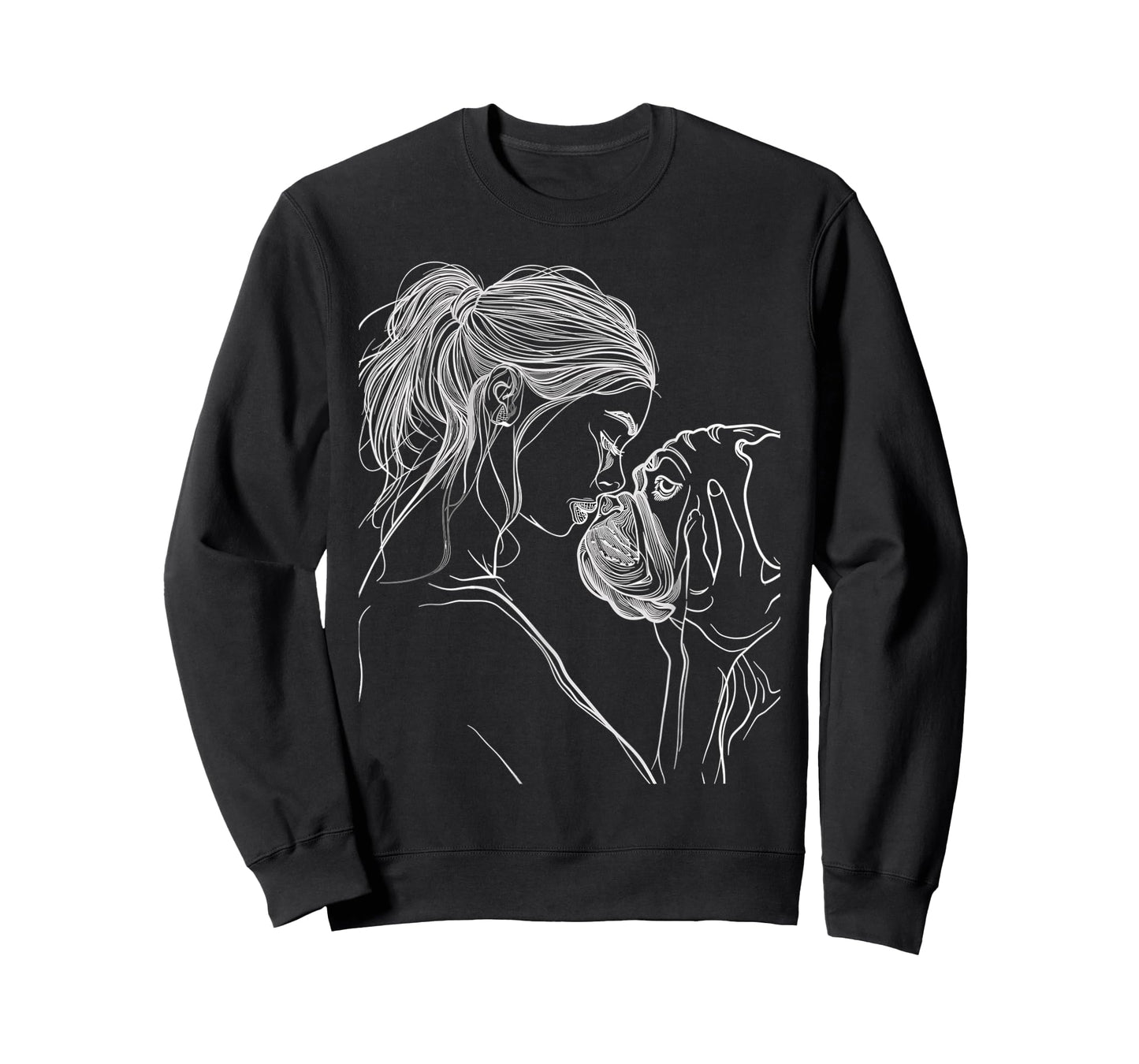 English Bulldog Mom Dog Art Mother's Day T-Shirt