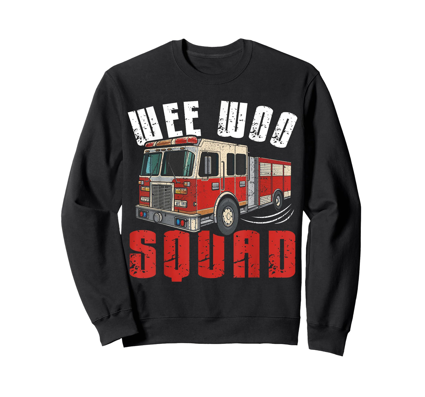 Wee Woo Squad Funny Firefighter Fire Truck Fireman Men Women T-Shirt