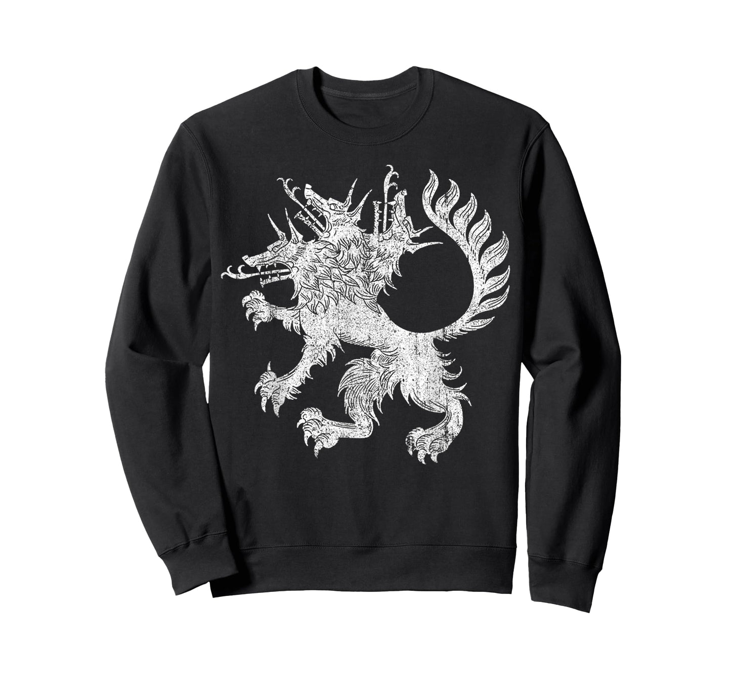 Vintage Cerberus Three Headed Dog T-Shirt - Unisex-Adults, Black, Small, Short Sleeve, T-Shirt, Vintage Graphic Tee