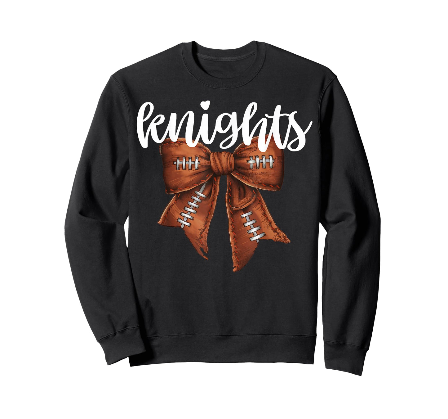 Knights Football Bow School Spirit Team Mascot Game Night T-Shirt