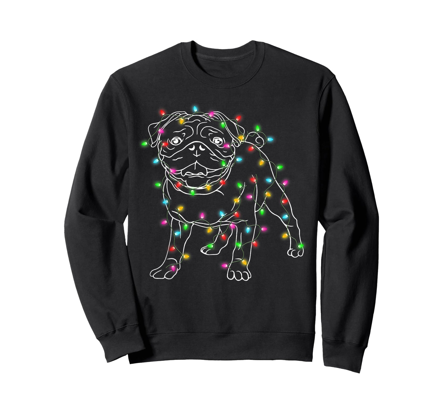 Pug Dogs Tree Christmas Sweater Xmas Pet Animal Dog Gifts T-Shirt