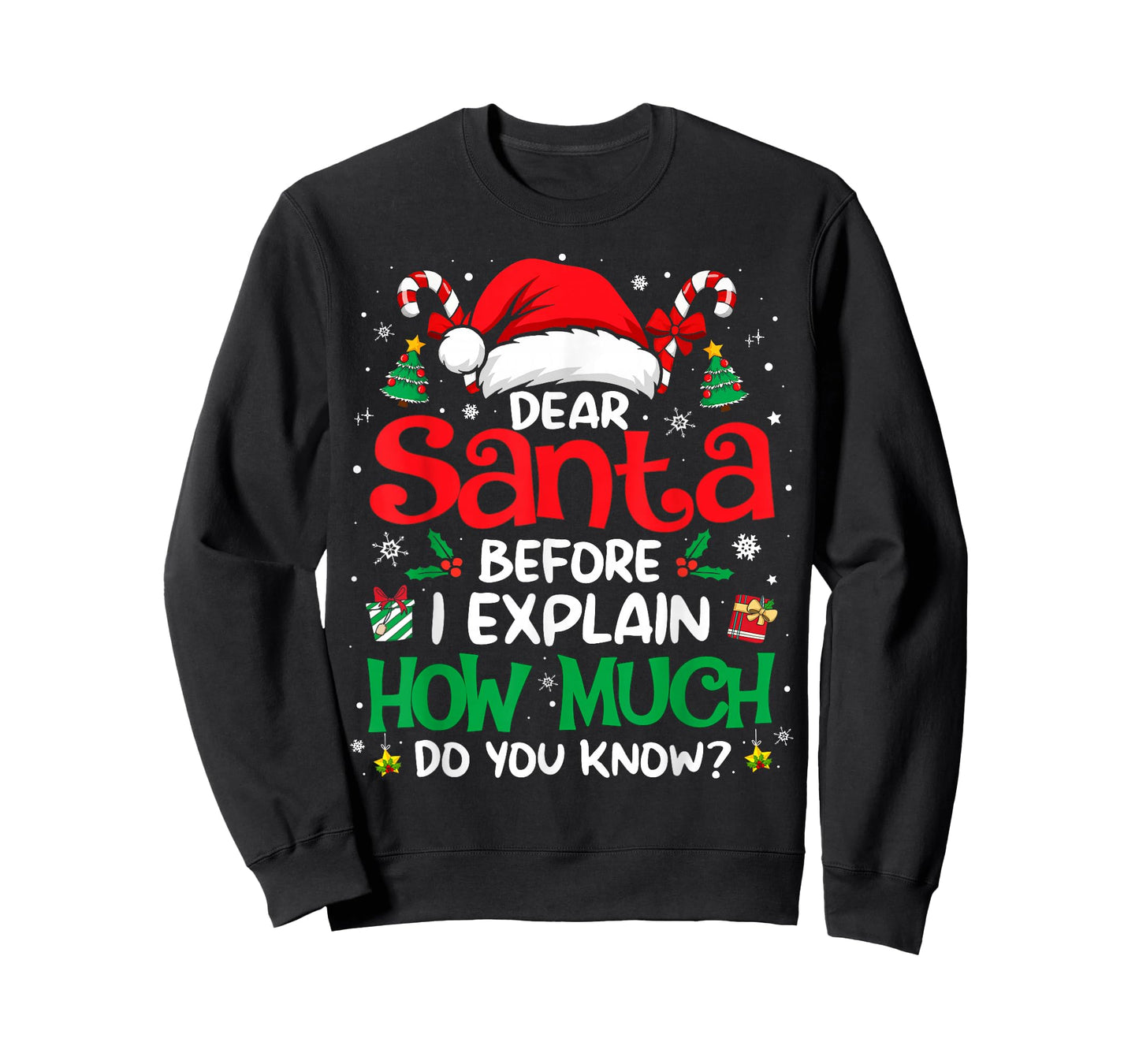 Dear Santa I Can Explain Funny Christmas Men Women Kids T-Shirt