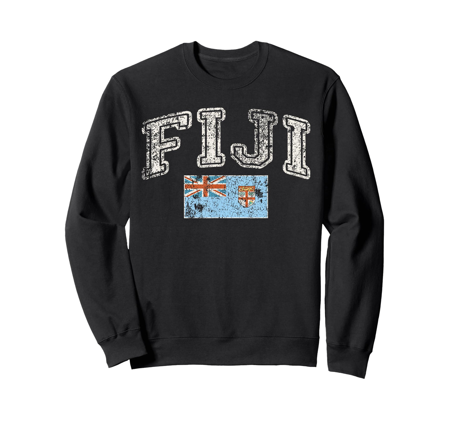 Vintage Retro Faded Fiji Flag T-Shirt