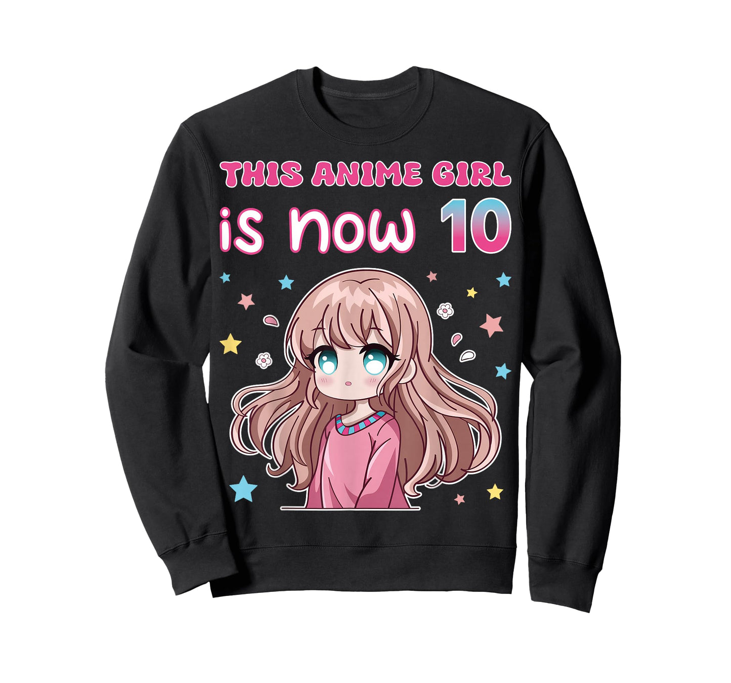 This Anime Girl Is Now 10 Japanese Anime Manga 10th Birthday T-Shirt