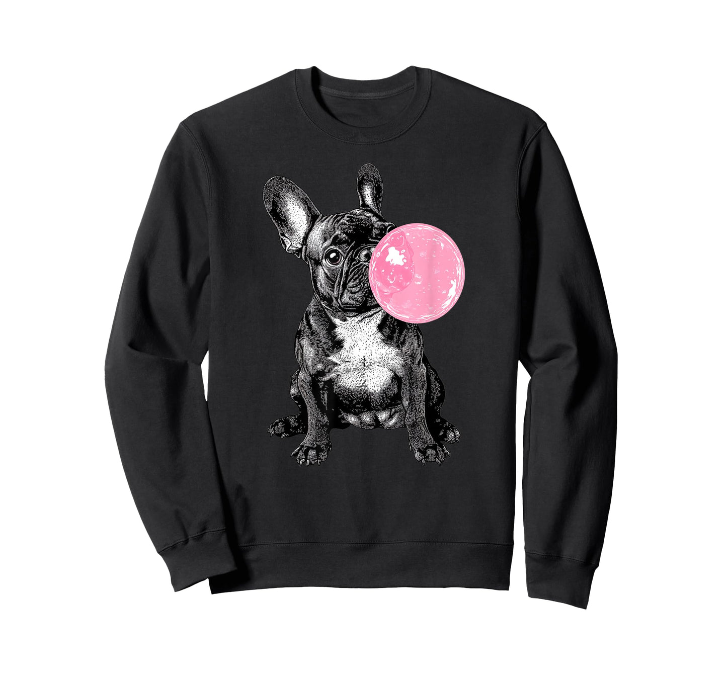Vintage French bulldog Blowing Bubble Dog Dad Mom Owner T-Shirt