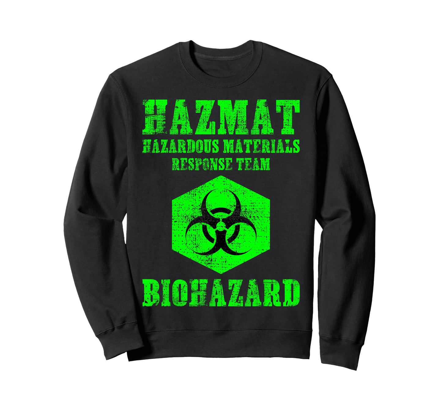 Hazardous Material Hazmat Response Team Grunge Biohazard T-Shirt