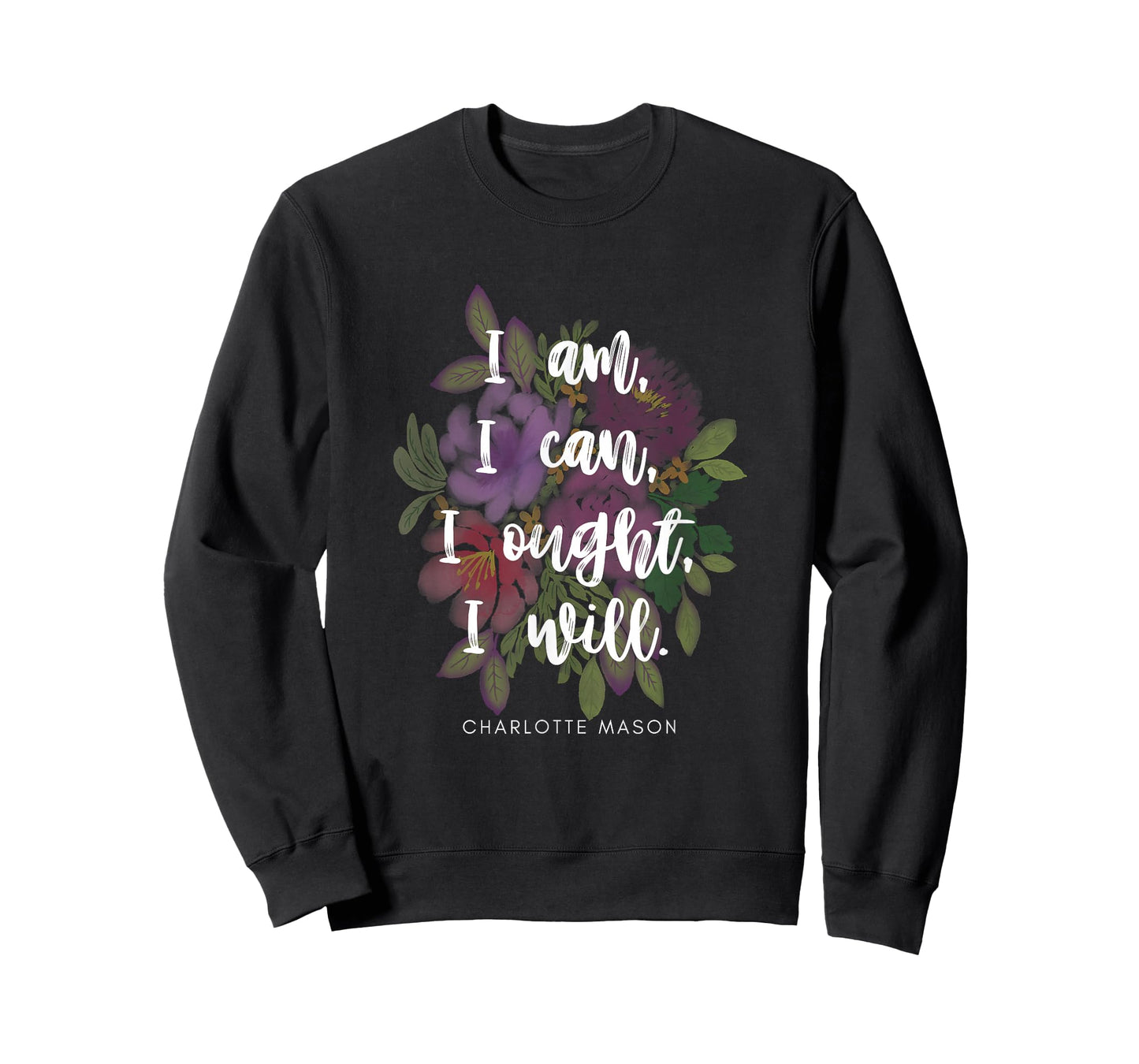 Cute Charlotte Mason quote with flowers t-shirt T-Shirt