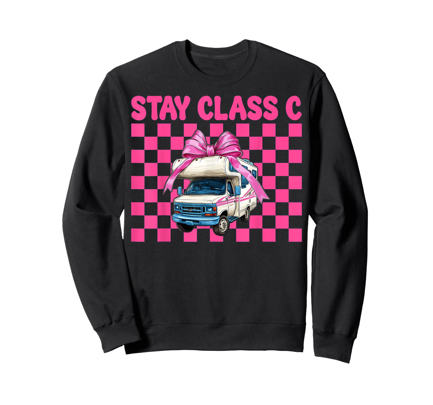 RV Camping Camper Motorhome Girl Mom Coquette Stay Class C T-Shirt