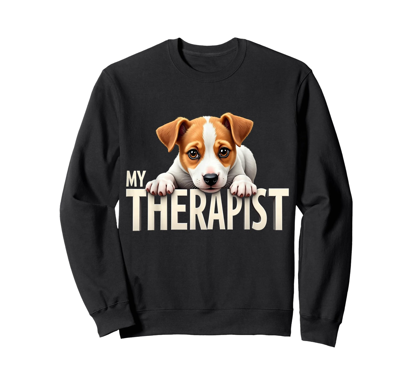 Funny JRT Puppy My Therapist Jack Russell Terrier Dog T-Shirt