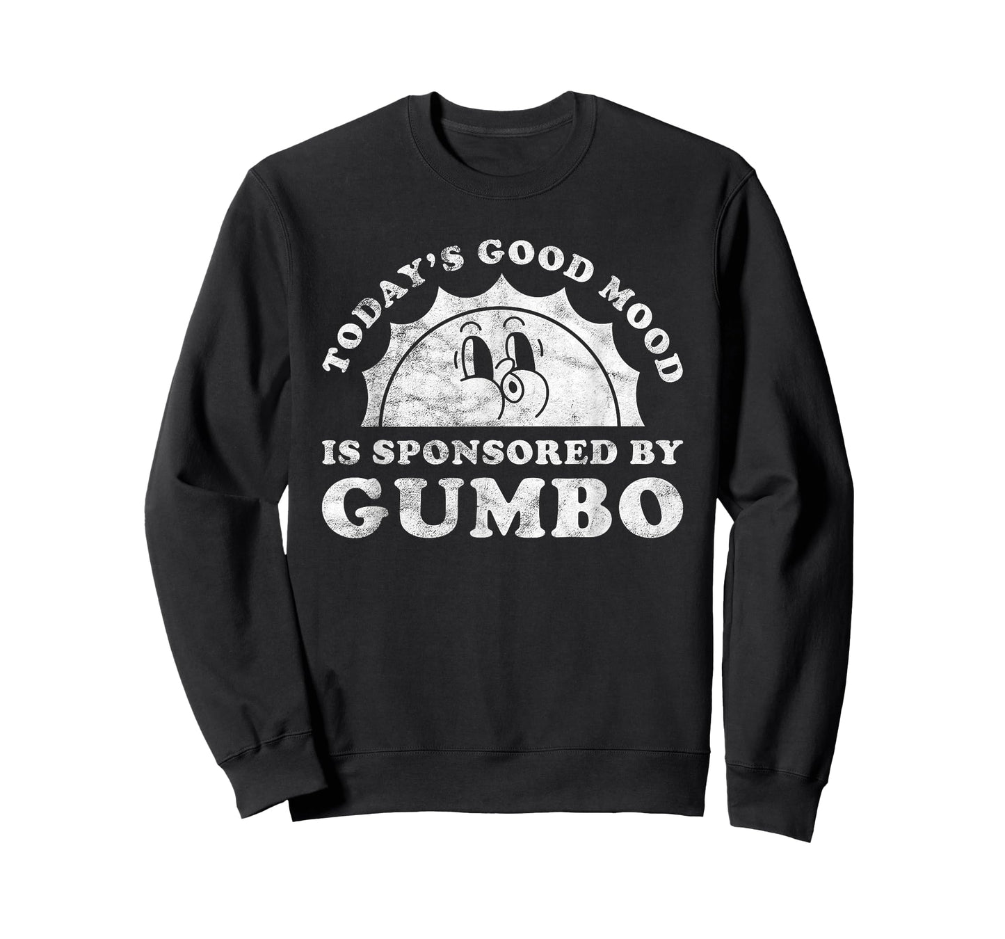Good Mood Gumbo Apparel Co Funny Cute Retro Vintage Black T-Shirt