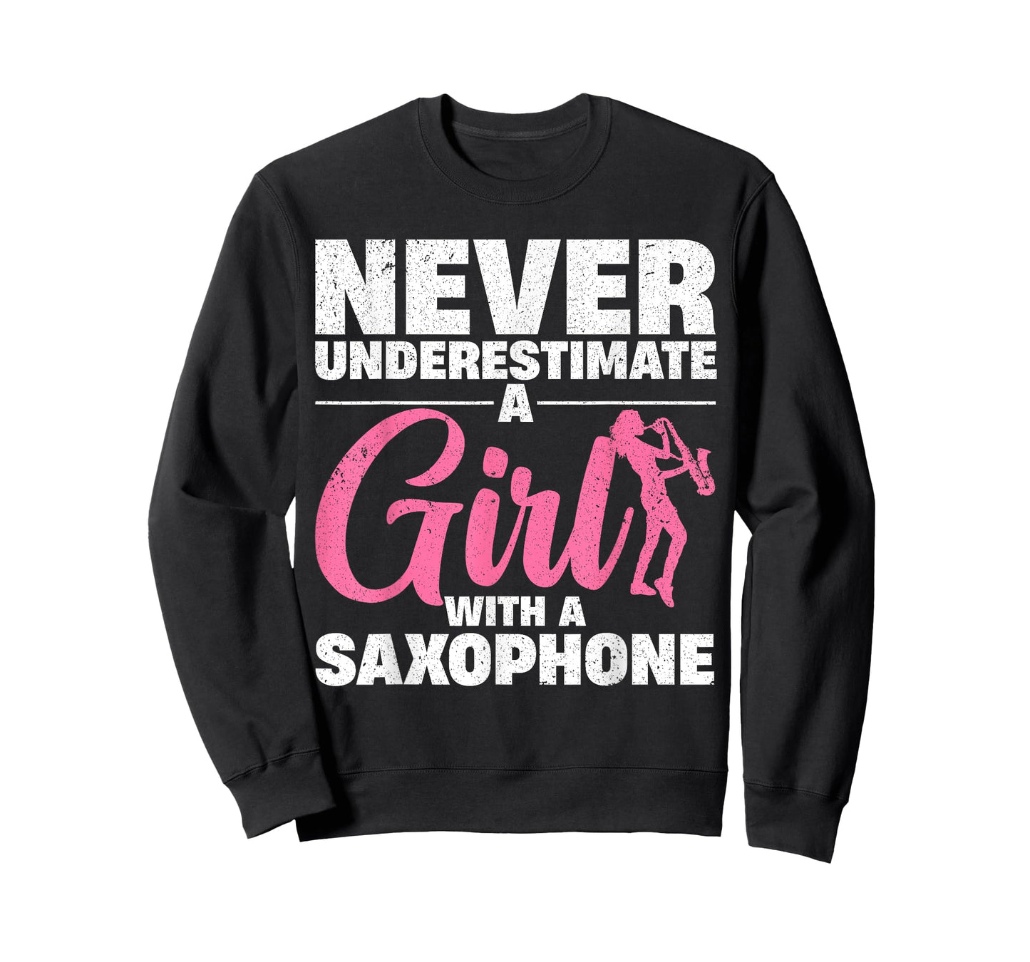 Funny Saxophone Design For Girls Women Saxophonist Sax Lover T-Shirt