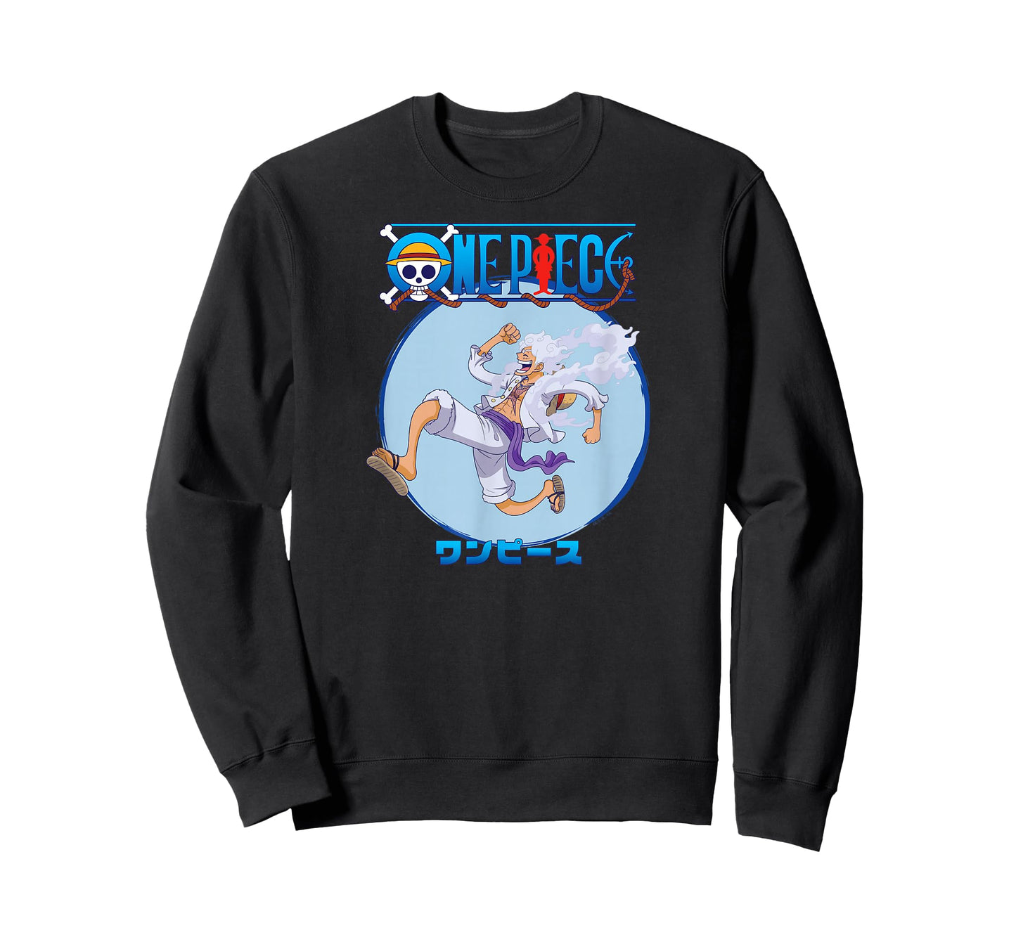 One Piece Anime Luffy Gear 5 Action Pose T-Shirt