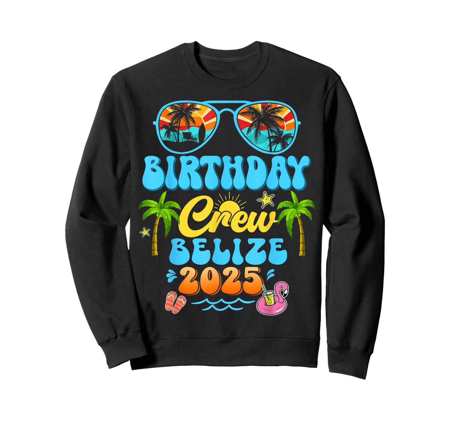 Belize Birthday Crew Vacation Cruise 2025 Summer Group Trip T-Shirt