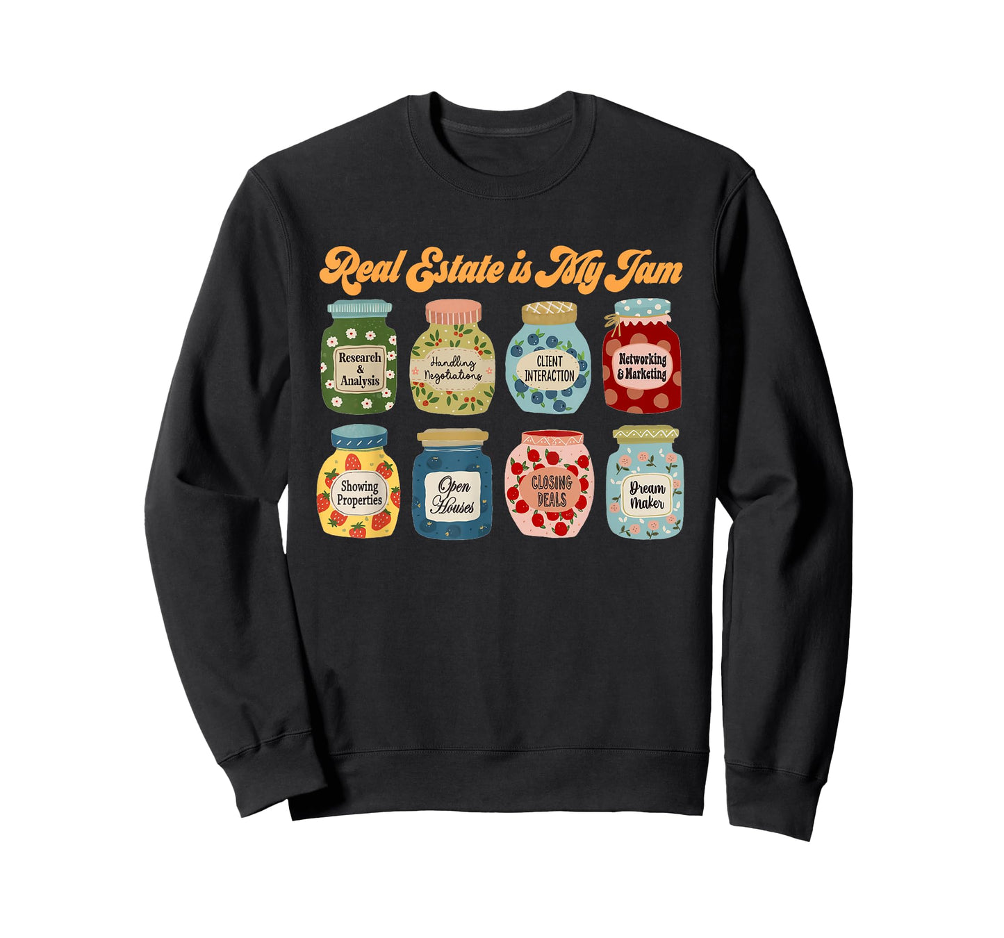 Retro Real Estate is My Jam Real Estate Agent Estate Agent T-Shirt