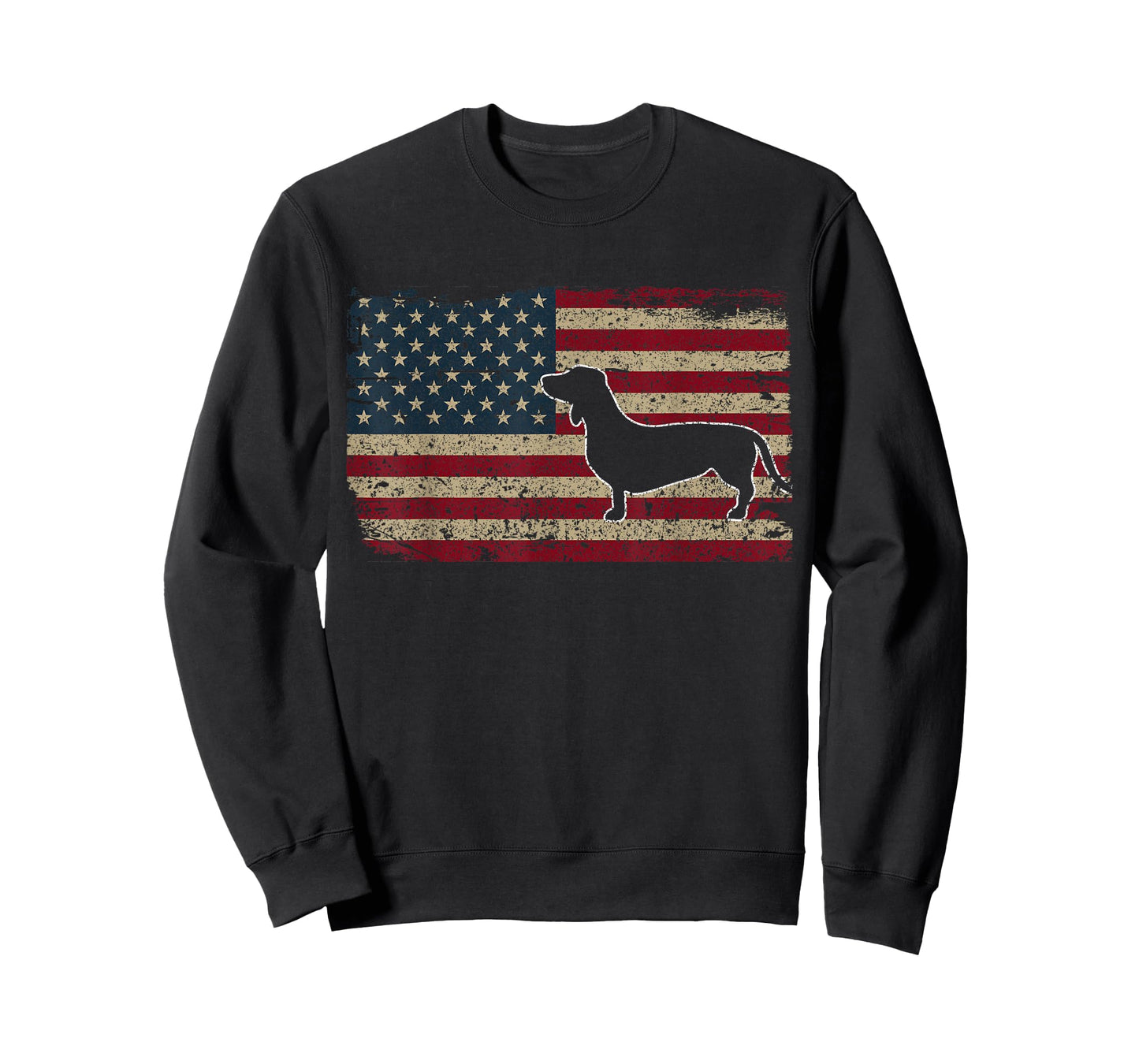 Dachshund America Flag Patriotic Weiner Dog Gift T-Shirt Small