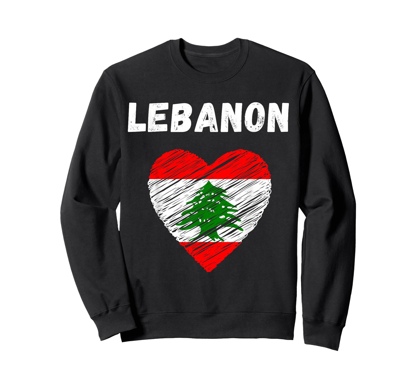 Lebanon Flag Holiday Lebanon Heart Lebanese Flag T-Shirt