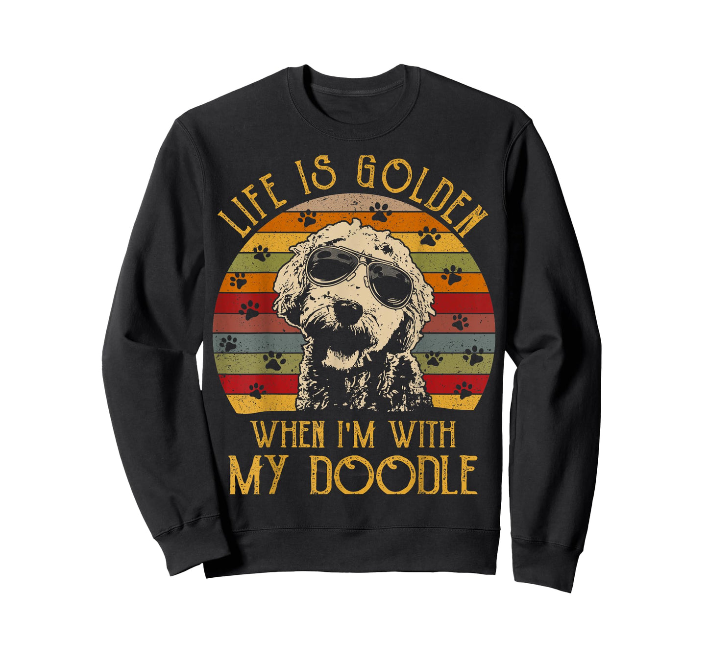Vintage Life is Golden When Im With My Doodle T-shirt T-Shirt