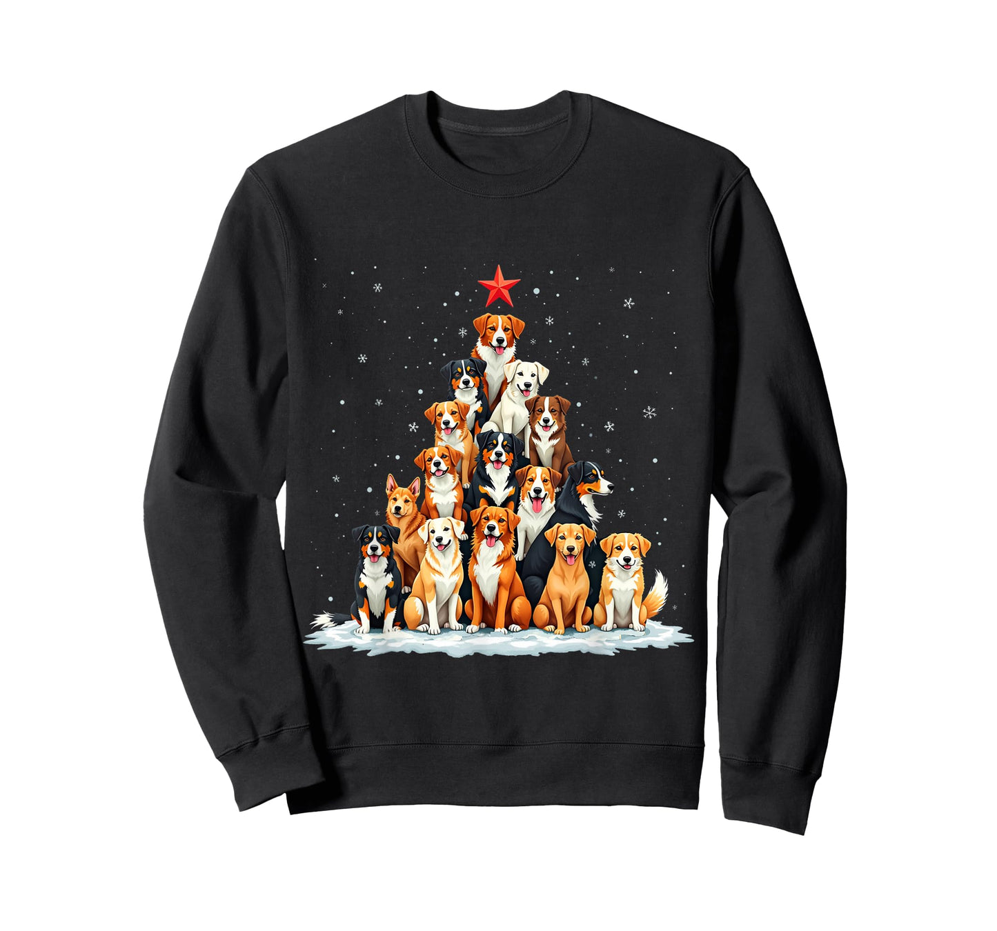 Dog Christmas Tree Dog Xmas Tree Women Men Boys Girls Kids T-Shirt