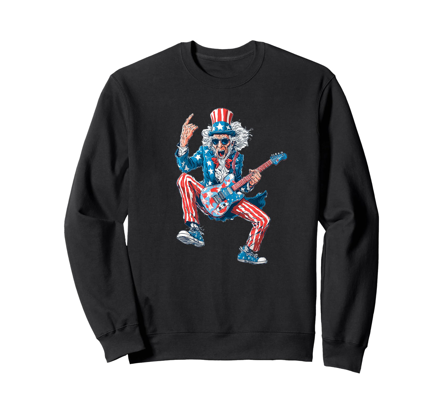 Nice Rock Guitar in US Colors for Electric Guitars Lovers T-Shirt