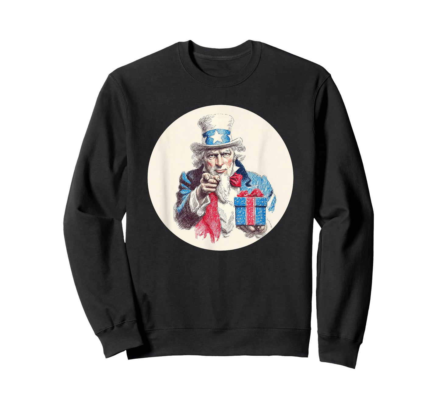 Great Patriotic Look with Sam and Christmas Box T-Shirt