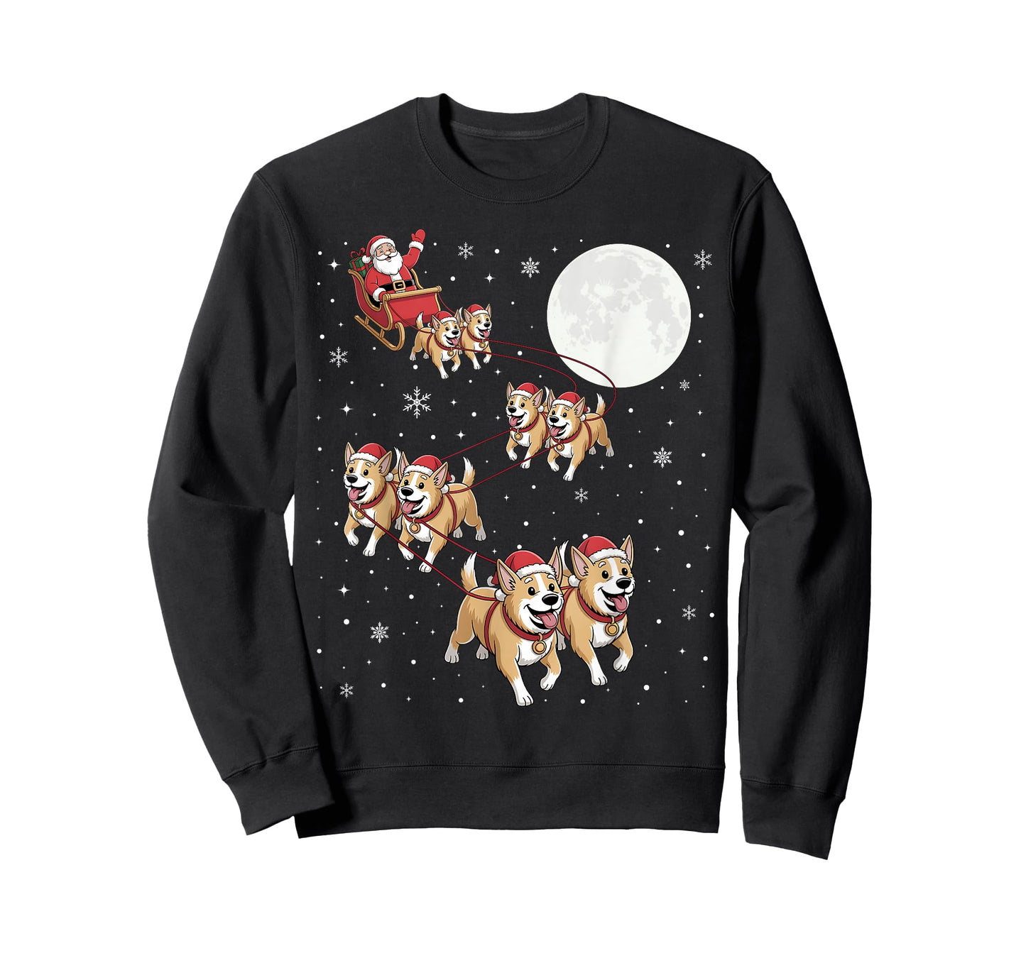 Australian Cattle Dog Xmas Matching Santa Claus Riding T-Shirt