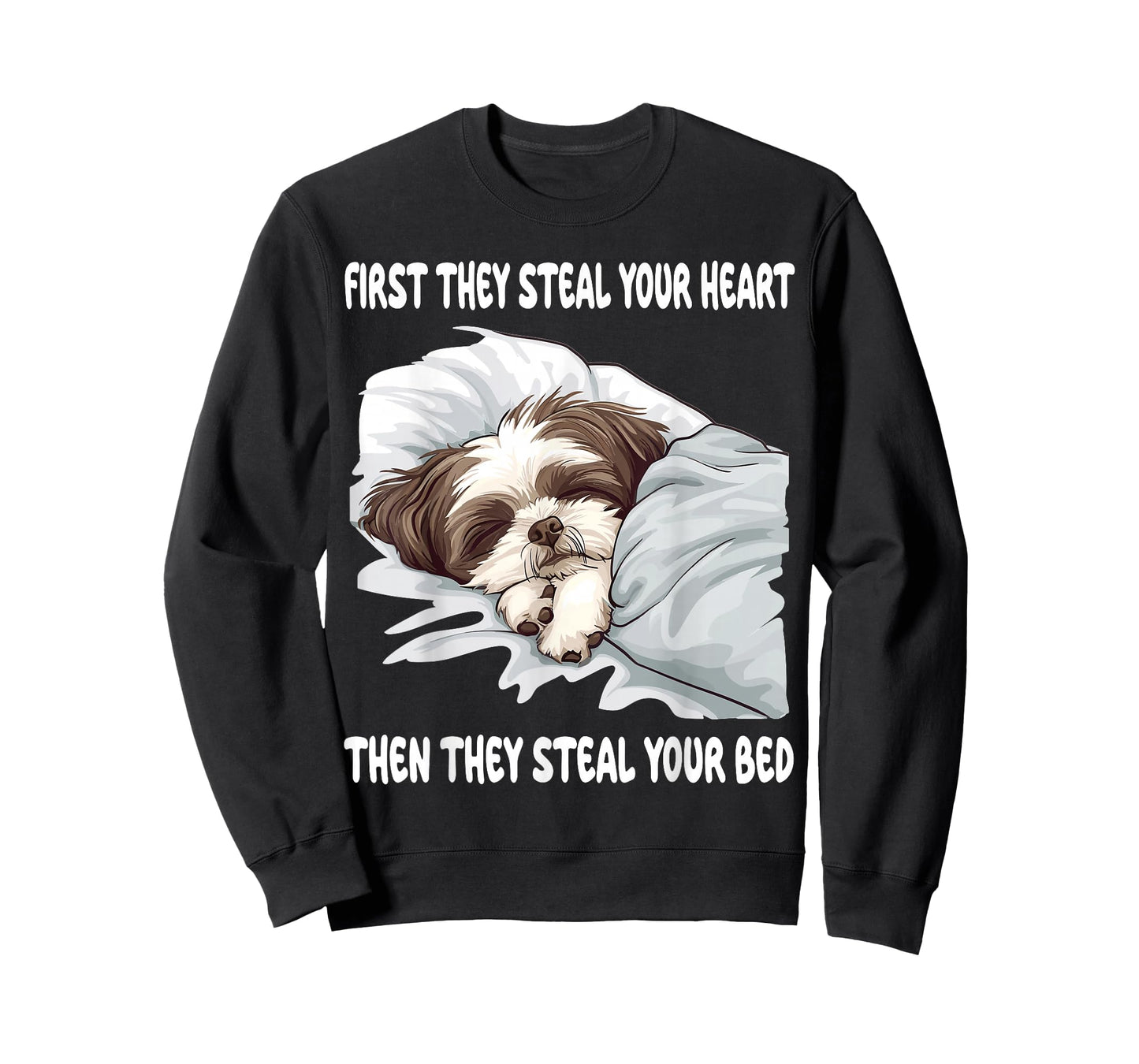Shih Tzu Sleeping Pajamas Nightgown T-Shirt