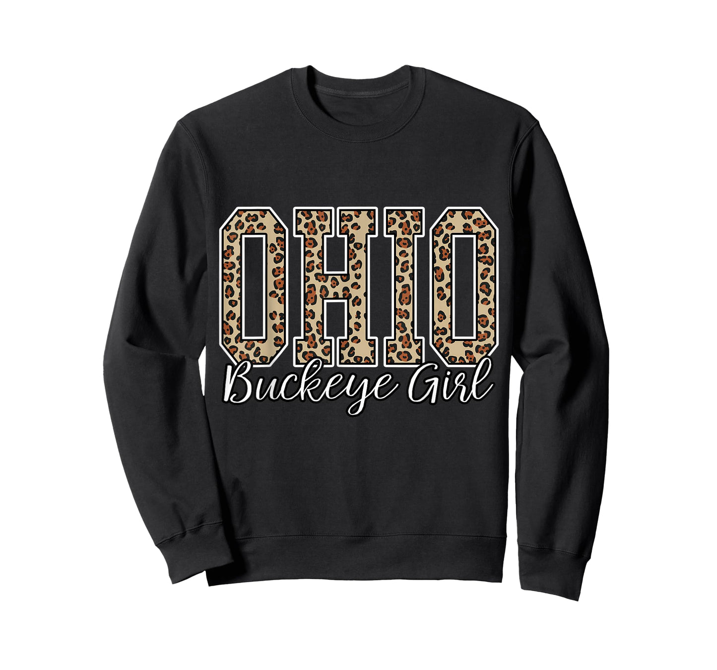 Leopard Print Buckeye Girl Ohio Home Buckeye State T-Shirt