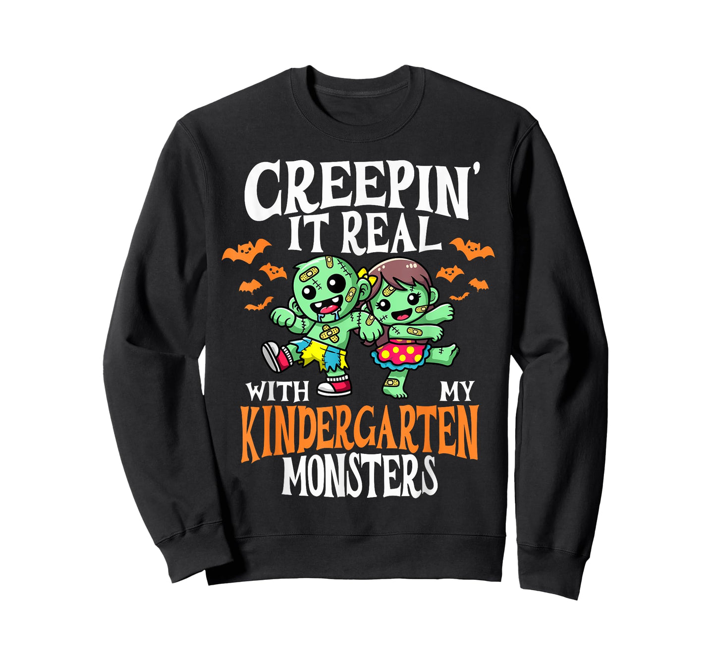 Creepin It Real Monster PreK Kindergarten Teacher Halloween T-Shirt