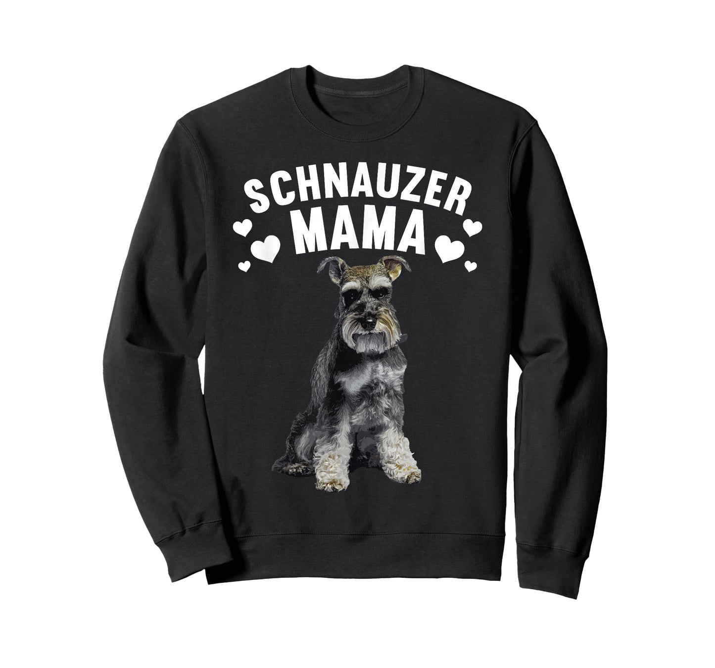 Funny Schnauzer Art for Women Girl Mom Schnauzer Dog Lover T-Shirt