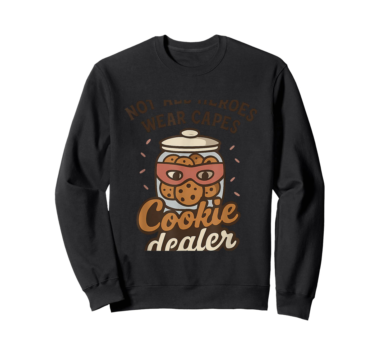 Cookie Dealer Hero Graphic Design Brown and Pink T-Shirt