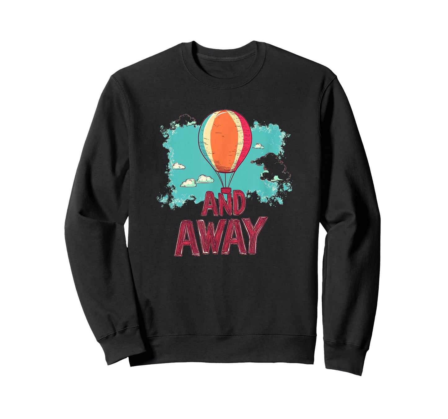 Hot Air Balloon with Up and Away Statement Costume T-Shirt