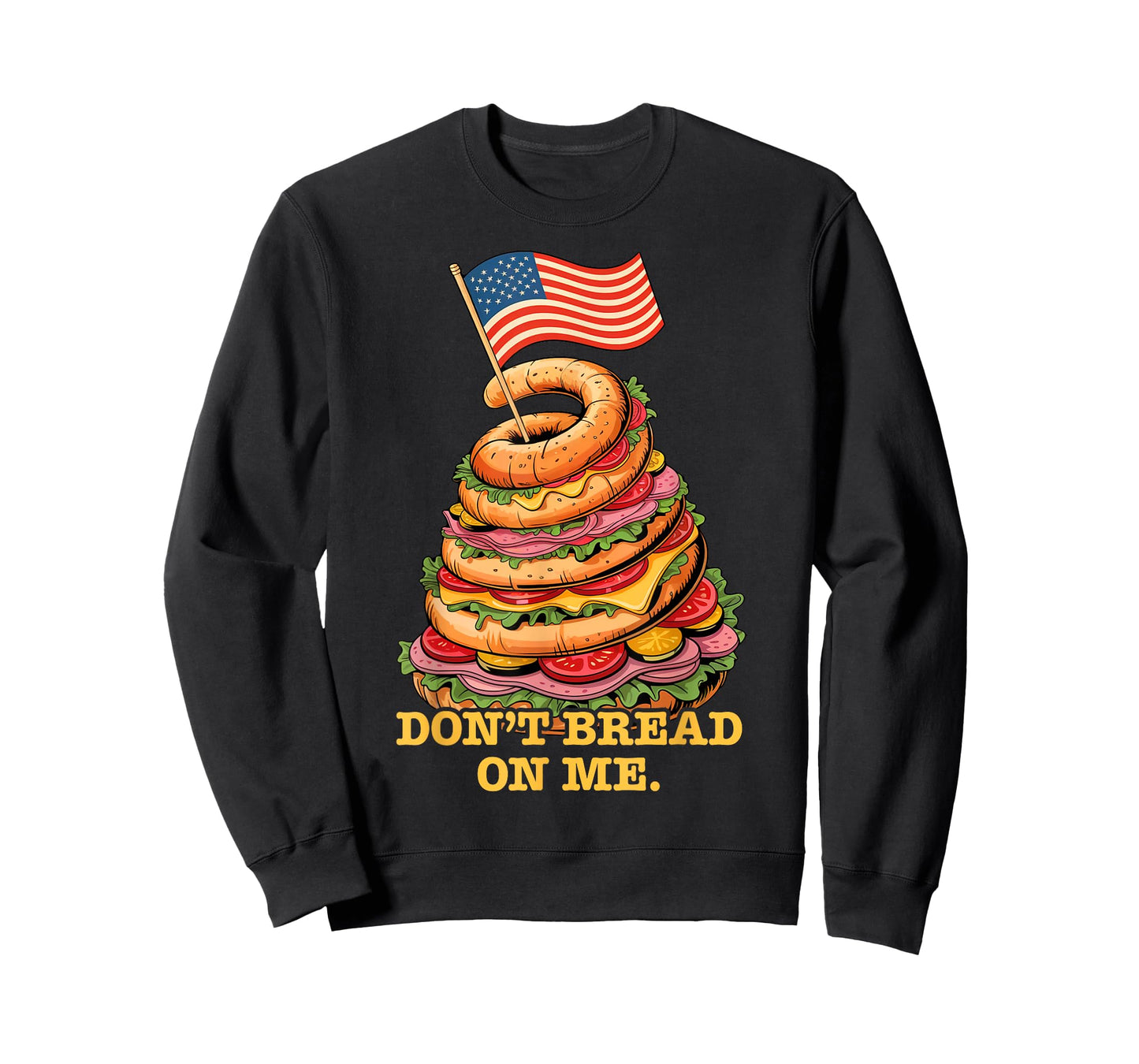 Funny Don't Bread On Me Submarine Sandwich USA Hoagie T-Shirt