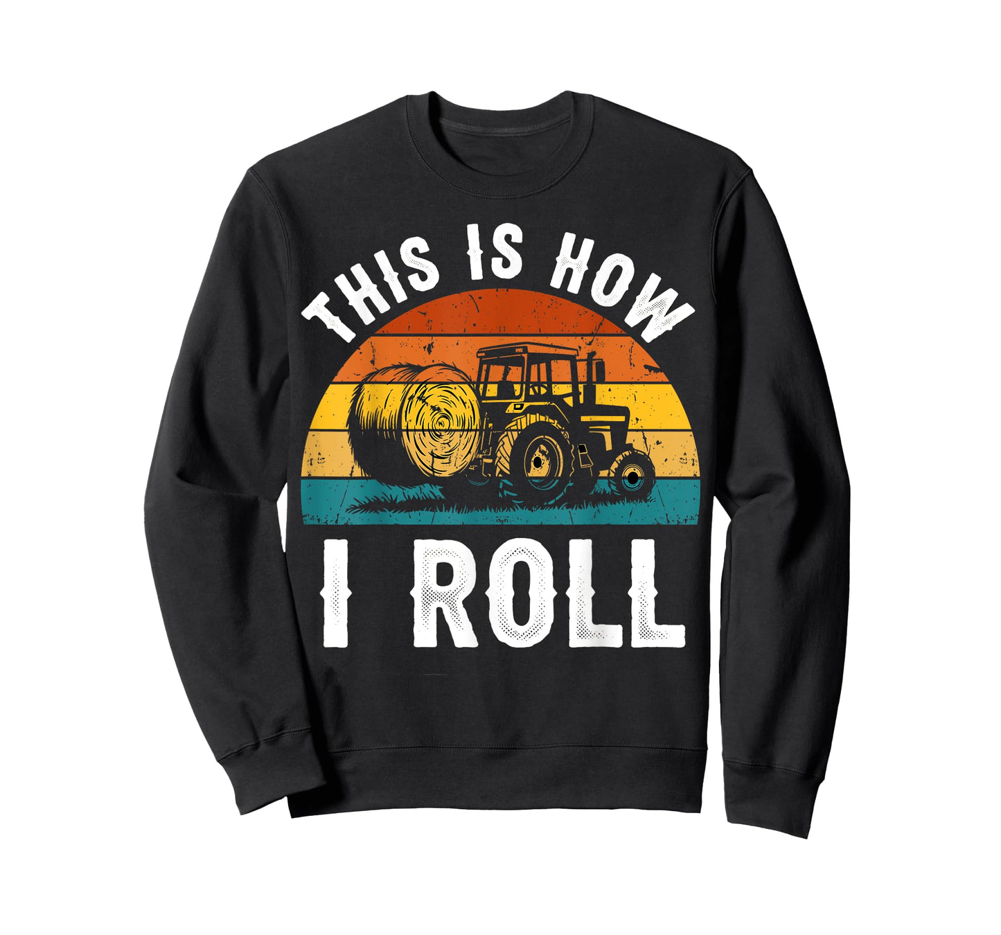 This is How I Roll Vintage Farming Tractor Hay Bale T-Shirt