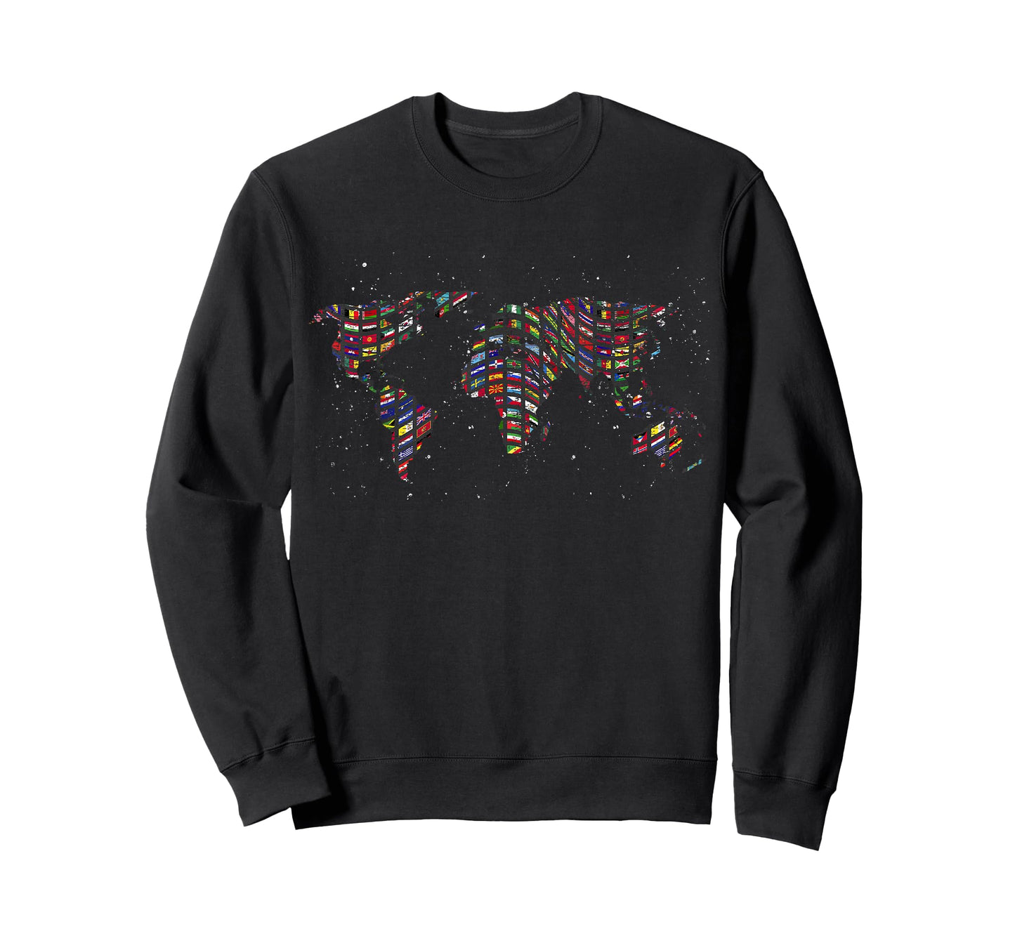 Map Travel Globe International Flags World Map T-Shirt