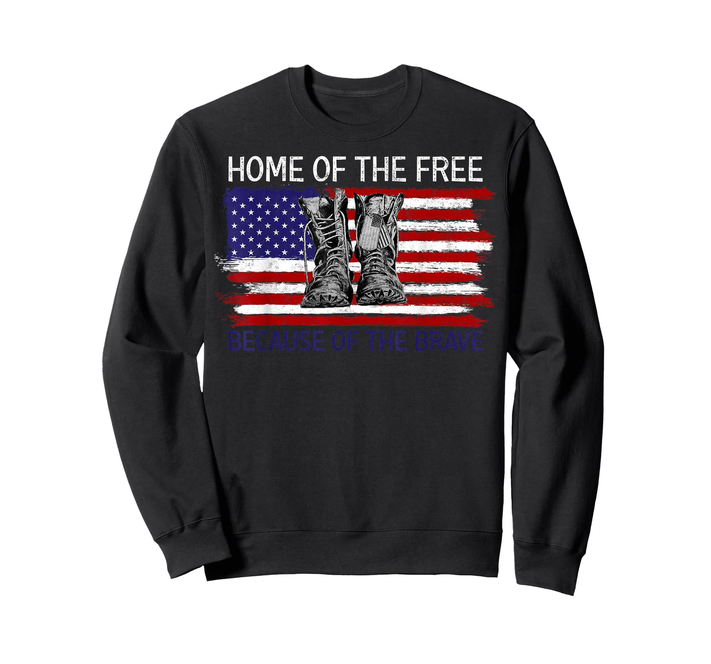 Home of a Free Because of The Brave US Flag Patriotic Proud T-Shirt