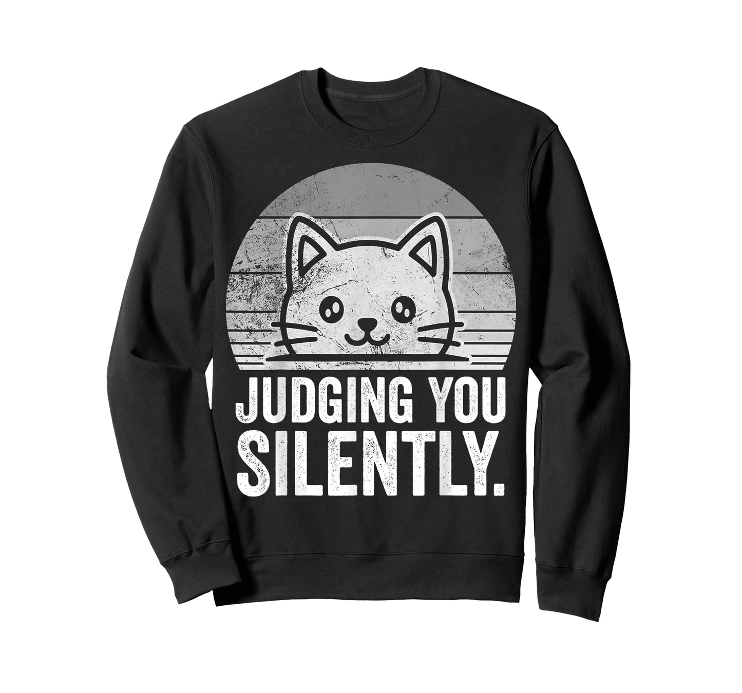 Judging You Silently Cat Funny Quote T-Shirt
